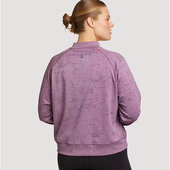 Eddie Bauer Downslope Dolman-Sleeve Sweatshirt Womens Sz Large Purple Pullover - Picture 2 of 12